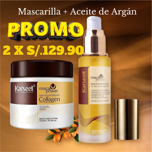 Karseell Tratamiento capilar con colágeno 100% EFECTIVO, reparación profunda, acondicionador, aceite de argán, colágeno para el cabello, esencia para cabello seco dañado, todo tipo de cabello